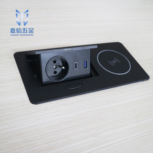Enchufe para sala de reuniones JIAXIN, enchufe múltiple de carga, enchufe europeo de escritorio, enchufe de mesa USB tipo C - Product Image 1