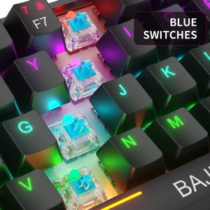 Teclado mecánico de teclas multicolores de alta calidad con función Multimedia Abs Keycap - Product Image 6