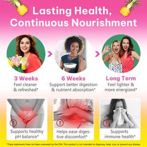 กัมมี่โปรไบโอติกสำหรับผู้หญิง, พีเอชบาลานซ์พรีเมี่ยมสำหรับสุขภาพช่องคลอดเปลือกต้นเอล์มลื่น - Product Image 5