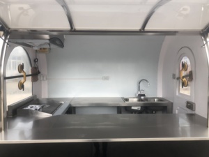 2024 Châu Âu phổ biến đường phố ngoài trời thức ăn nhanh xe tải Bán buôn giá phục vụ kem thực phẩm di động xe tải để bán - Product Image 4