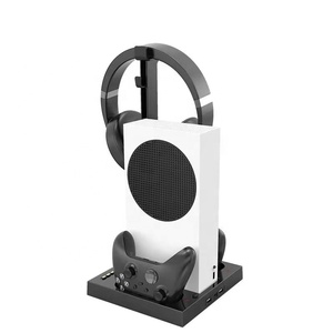 XboxシリーズX Sコンソール充電ステーション2コントローラ付き冷却ファン垂直スタンド & ゲームディスクホルダーゲームアクセサリー - Product Image 3