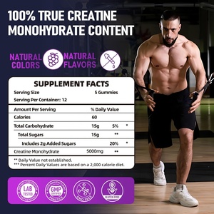 Private Label Pre Workout Supplement <strong>Alpha</strong> GPC Complex Creatine Monohydrate Gummies Muscle Growth Creatine Monohydrate Gummies - Product Image 2
