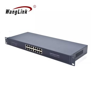 OEM ODM 16-Port Nicht verwalteter Rackmount-Ethernet-Switch 10/100/1000Mbps Netzwerk-HUB mit 1 Jahr Garantie und QoS-Funktion
