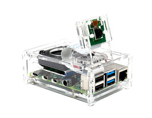 <strong>Raspberry</strong> <strong>Pi</strong> 4B Acrylic <strong>case</strong> with Cooling Fan Compatible with 3.5 Inch Screen and Camera - Product Image 1