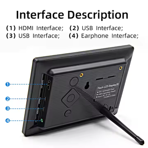 Hot Sale 7 Zoll 1024*600 Raspberry Pi 4b Bedienfeld HD-MI/USB-Schnitts telle Touchscreen LCD-Module Shell Aus gezeichnet für DIY