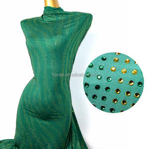 FB002工厂新生产水钻彩色斑马纹水钻面料 - Product Image 1