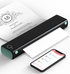 Aimo เครื่องพิมพ์ความร้อนไร้สายบลูทูธ M08F ไร้สายบลูทูธควบคุมด้วย A4เครื่องพิมพ์เทอร์มอลแบบพกพา - Product Image 1