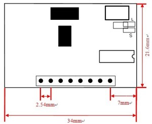 YET205B-630 supereterodina con-decoder piccolo ricevitore wireless DC3.3V 5V codice aperto RF ricevitore 315 433mhz ricevitore 100 metri - Product Image 5