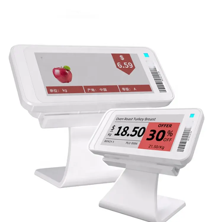 Multifuncional inteligente eletrônico tela etiqueta prateleira preço sinal shopping supermercado tinta tela preço tag