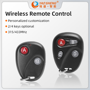 Tragbarer 2/4-Tasten-Festcode RF Wireless 433-MHz-Universalfernbedienungen mit Schlüssel bund
