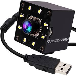 ELP USB 4K Webcam Night Vision Autofocus <strong>Camera</strong> 100 Degree No Distortion Free Driver <strong>Web</strong> <strong>Camera</strong> for Lightburn - Product Image 1