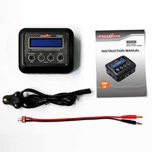 热卖<span class=keywords><strong>RC</strong></span>充电器2S 3S 4S LiPo/LiHV/LiFe/Lilon电池充电器超功率原厂UP60AC 60W 6A交流充电器