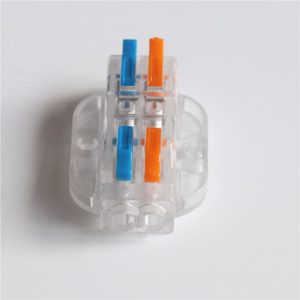 Quick <strong>Connecting</strong> Style <strong>Spring</strong> Splice <strong>Terminal</strong> 2 3 4 5 Ways Electric Cable Lever Wire <strong>Terminal</strong> <strong>Block</strong> Connectors - Product Image 2