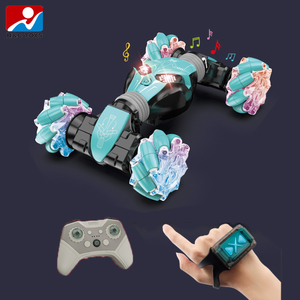 2.4G jest kontrolü torsiyon robot araç oyuncaklar ile ışık ve müzik büküm rc dublör araba oyuncak - Product Image 2