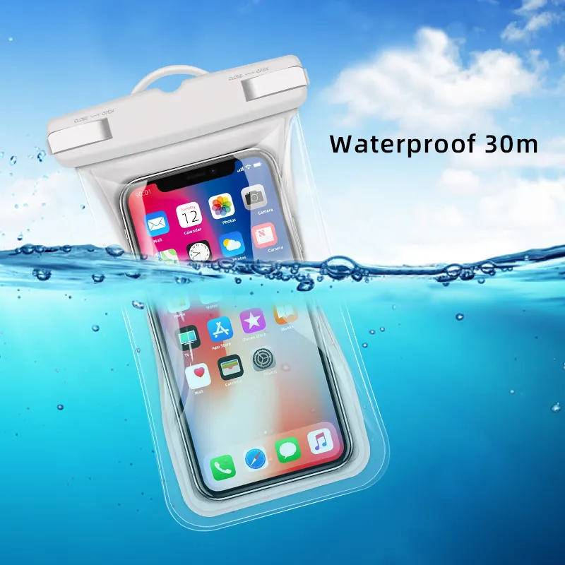 Großhandel Floating Tpu Handy Wasserdichte Tasche Fall IPX8 Handy Packs ack Wasserdichte Handy tasche Zum Schwimmen Reisen