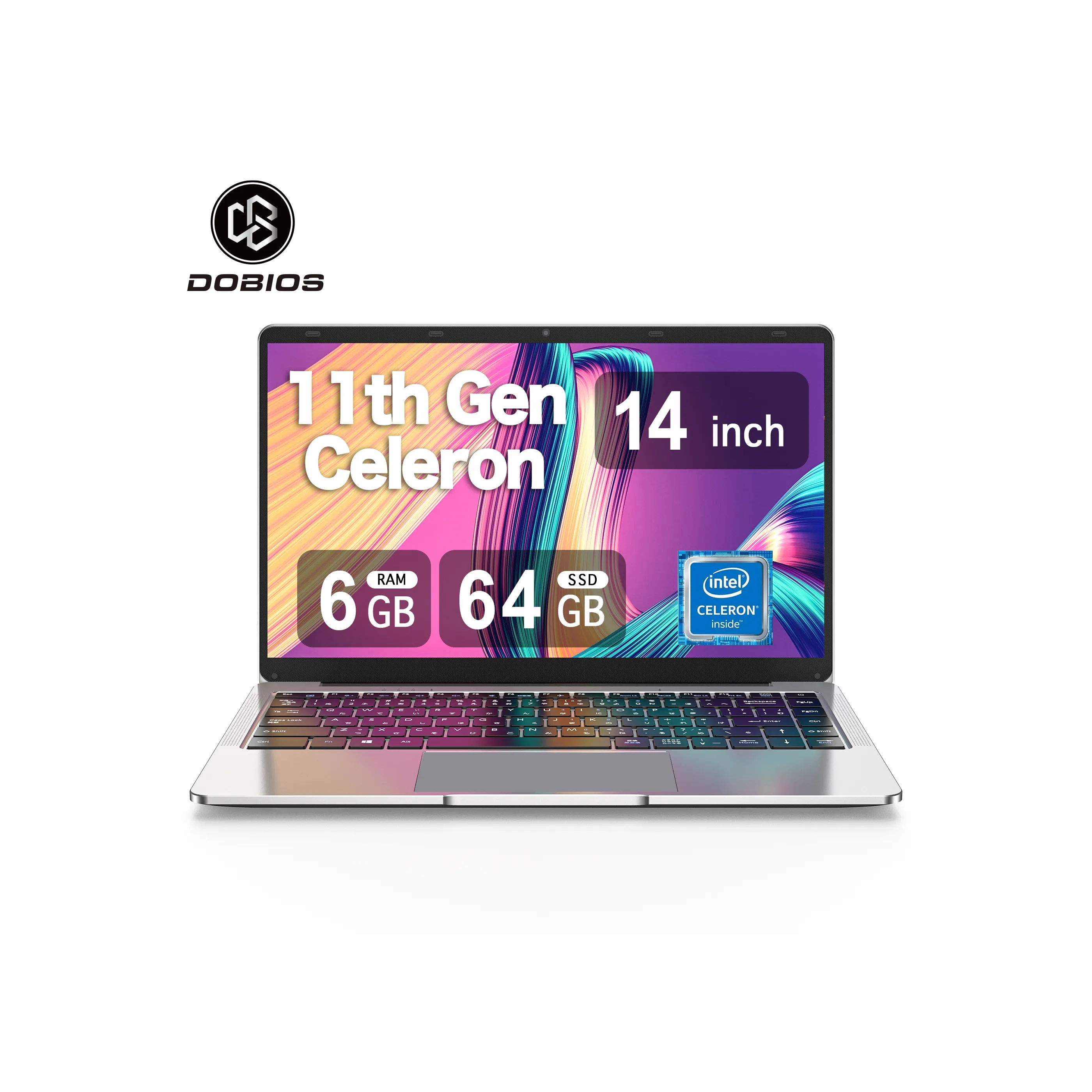Notebook portátil 14,4 polegadas Win10/11 RAM 6GB Laptop barato suporte 64/256GB SSD Intel N3350 Portatil Laptops