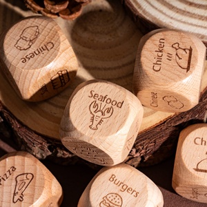 Faccub Nhà Máy Bán Buôn Giá Tùy Chỉnh 30Mm Bằng Gỗ <span class=keywords><strong>Dice</strong></span> Dnd <span class=keywords><strong>RPG</strong></span> Trò Chơi Trống Tự Nhiên Gỗ D6 Bằng Gỗ Gourmet Quyết định <span class=keywords><strong>Dice</strong></span> - Product Image 4