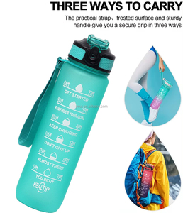 Biểu tượng tùy chỉnh 32oz BPA-Free nhựa Tritan phòng tập thể dục thể thao chai nước với rơm động lực uống chai ngoài trời - Product Image 4