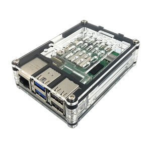 Venta caliente Raspberry PI 5 modelo Raspberry Pi 5 generación 9 capas carcasa acrílica con soporte de cámara fijo - Product Image 2