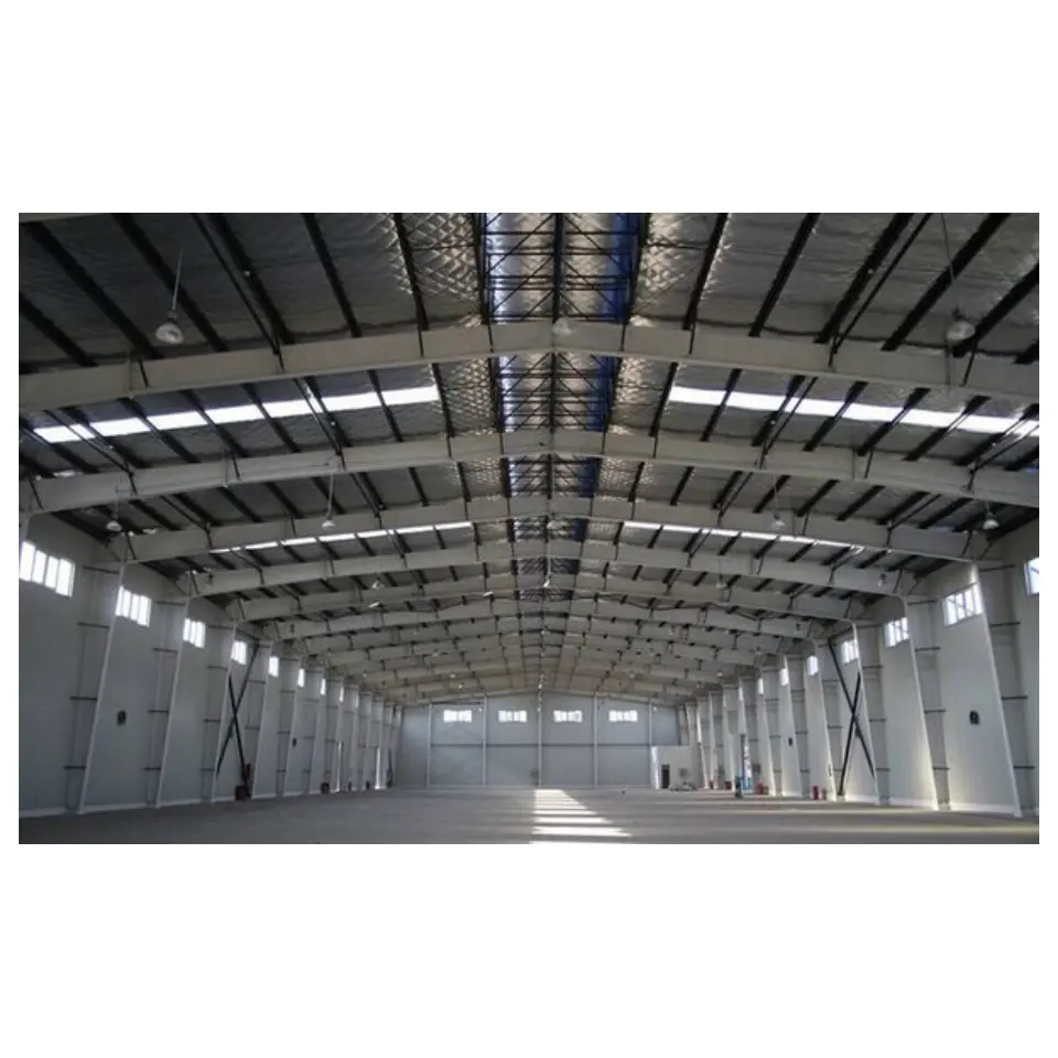 Construção personalizada de metal para telhados inclinados, estruturas de aço industriais para venda