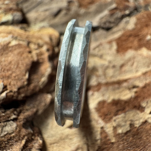 Customized 4mm 6mm 8mm Hammered Blanks Tungsten Ring Core for Opal/Guitar String/<strong>Meteorite</strong>/Wood/Silver/deer Inlay Women Rings
