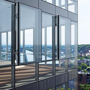 Hohe Wasser-und Luftdicht heit Vorhang fassade Parallel öffnungs fenster Schall dämmung Aluminium Parallel Pop-Out-Fenster