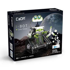 C83001W 434PCs Robot de programación Juego de bloques de construcción Robot Bot para caminar con control de modo dual con luces LED - Product Image 5