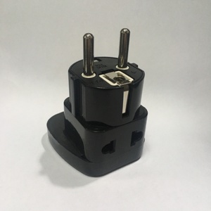 Universal to <strong>EU</strong> <strong>Plug</strong> <strong>Adapter</strong> Multifunction <strong>EU</strong> US UK AU to Type-F Round 2 Pins 2 to 1 Extension Converter for Travel European - Product Image 4