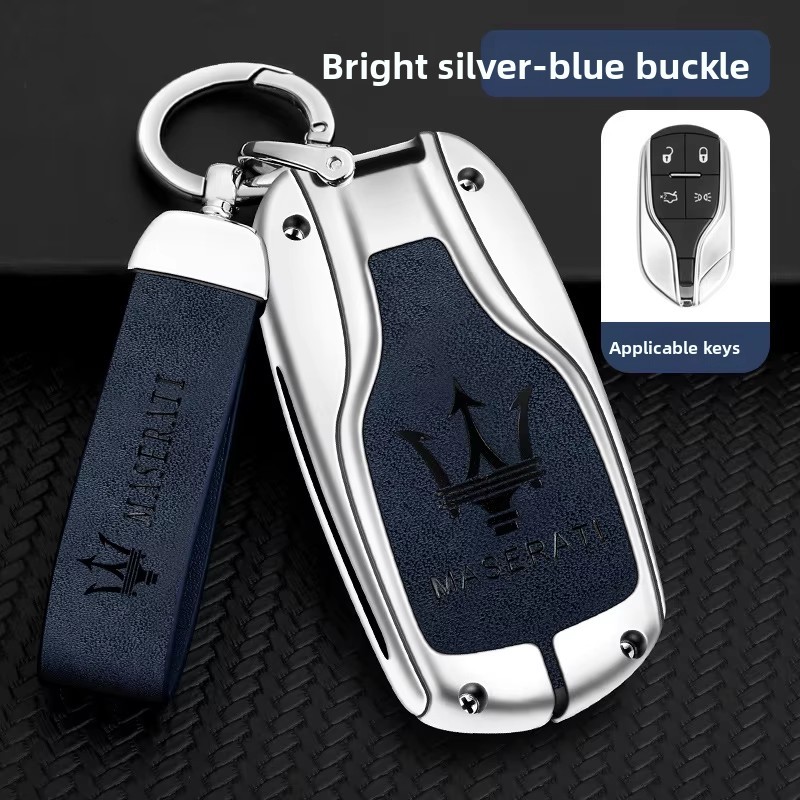 Silver buckle blue