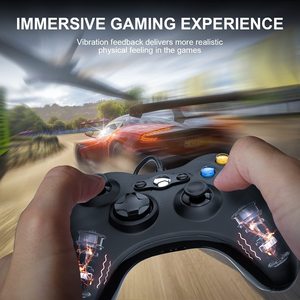 有线控制器，适用于360/360 Silm的Xbox 360游戏控制器，具有与PS3/Android和PC Windows兼容的双振动 - Product Image 3