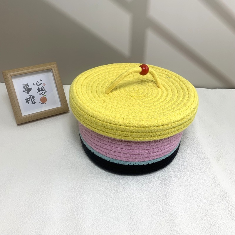 Cake Basket - Yellow Lid