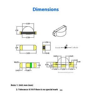 XINGLIGHT 1204 RGB <strong>LED</strong> Light Chip Full Color Emitting Common Anode 3V 9V Side SMD <strong>LED</strong> RGB Color