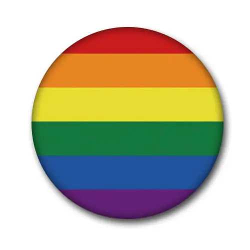 Gay lesbiche Pride cappello vestiti spille bottone di latta spilla rotonda Lgbt Love Badge spille bandiera arcobaleno