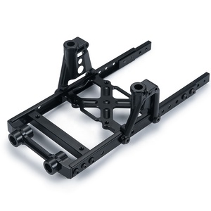 ערכה מורחבת מסילות שלדה מתכת <span class=keywords><strong>6x6</strong></span> נגד חלודה עם מגדלי הלם ותושבת פגוש עבור 1/10 <span class=keywords><strong>RC</strong></span> זחל SCX10 90046 90047 חלק