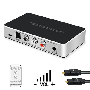 Toslink fibra óptica Digital Audio Coaxial a analógico estéreo RCA Audio 3,5mm Jack convertidor de auriculares DAC decodificador adaptador HIFI - Product Image 2