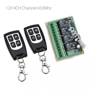 12V 4CH canale 433Mhz telecomando Wireless circuito integrato con 2 trasmettitore kit di ricambio ricambi - Product Image 2