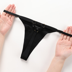 Nuevo diseño frente abierto sujetador inalámbrico Conjunto personalizado de alta calidad de nylon sujetador conjunto Sexy de una pieza G-string Push up sujetador conjunto - Product Image 4