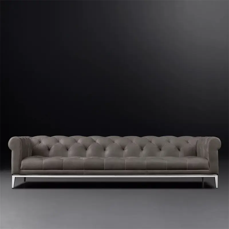 Sunwe-Juego de sofás tapizados, muebles modernos para sala de estar, sofá de cuero de lujo