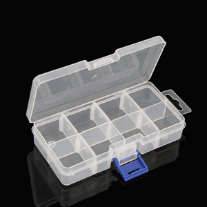 可调8格矩形电子元件分类储物盒PP塑料工具箱 - Product Image 4