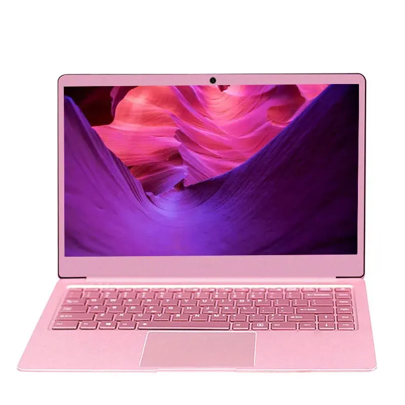 Pink 14.1 Inch Laptops 8g Ram 512g 256g 128g Ssd Gaming Notebook Intel Quad Core Netbook Laptop