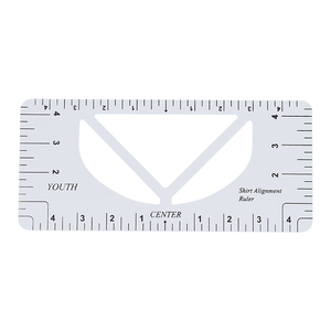 Jp Trắng PVC Chất liệu may cổ áo công cụ đo lường Cai Trị thiết lập vòng cổ v-cổ T-Shirt liên kết Cai Trị - Product Image 6