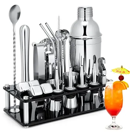 Wholesale Hot Style Customized Whiskey Set Professional Barware Tool Sets Bar Accessories