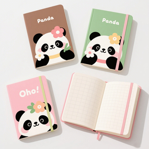 个性化熊猫儿童学生袖珍笔记本迷你记事纸儿童记事本 - Product Image 1