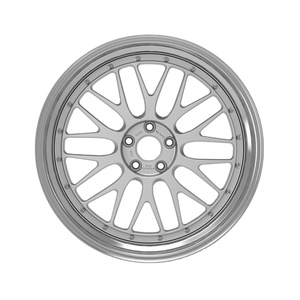 カスタム軽量2ピース5x112 5x120 2個鍛造合金ホイールリムbbs lmレマン用