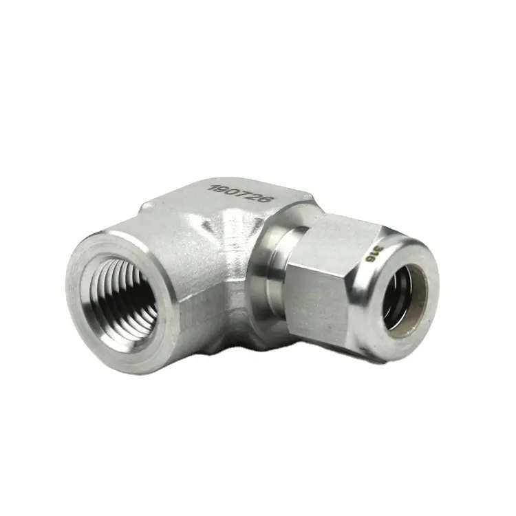 Hikelok Stainless Steel Tube Fitting Hy-lok type 1/16 in to 2 in Male NPT Threads Female Elbow Connector
