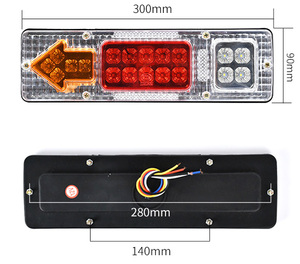 Superbleds fabrika doğrudan tedarik 12V 24V kamyon arka lambası Turning dönüm LED arka kuyruk lambası için tekne römorku yaprak makası Pickup RV Camper - Product Image 6