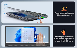 Kwumsy K3 Teclado mecánico para juegos con pantalla táctil Extensor de pantalla portátil de 13 pulgadas Teclado compacto plegable todo en uno - Product Image 6