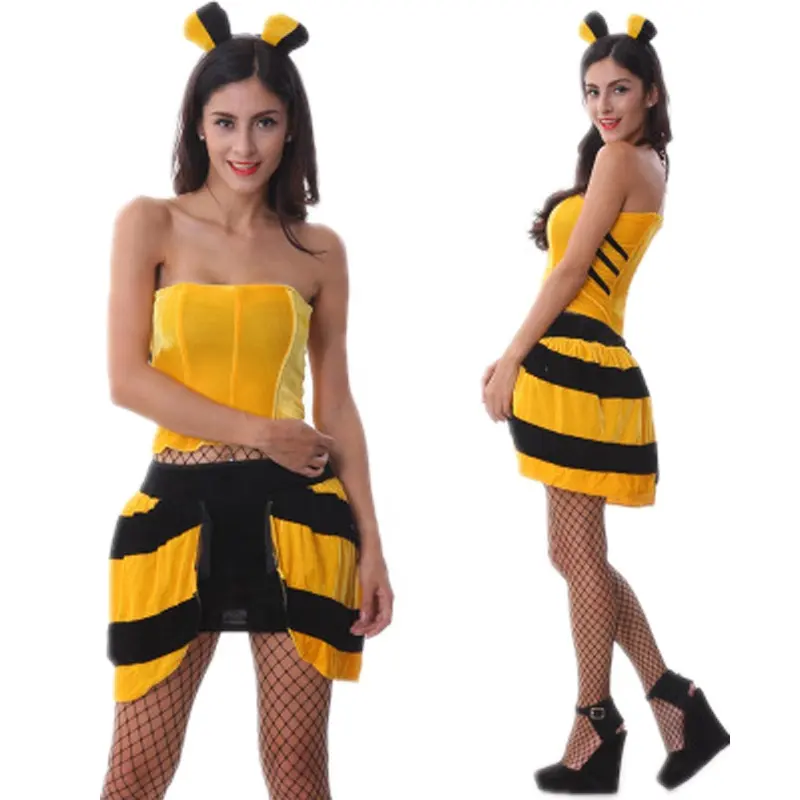 Sexy animal Cosplay Halloween niñas vestidos de fiesta con moda atractiva