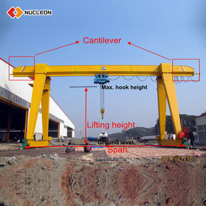Çin profesyonel özelleştirilmiş makine kaldırma 3 ton 5 ton 10 Ton tek kirişli <span class=keywords><strong>15</strong></span> ton mobil portal vinçler satılık