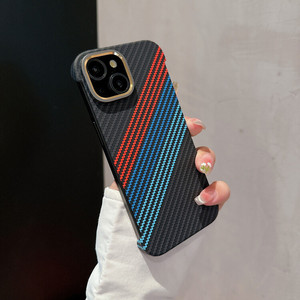 Carbon Fiber Pattern Line Cell Phone Case for iPhone 15 16 Pro Max Lens Protection Slim Phone <strong>Cover</strong> for iPhone 14 13 Pro Max - Product Image 5